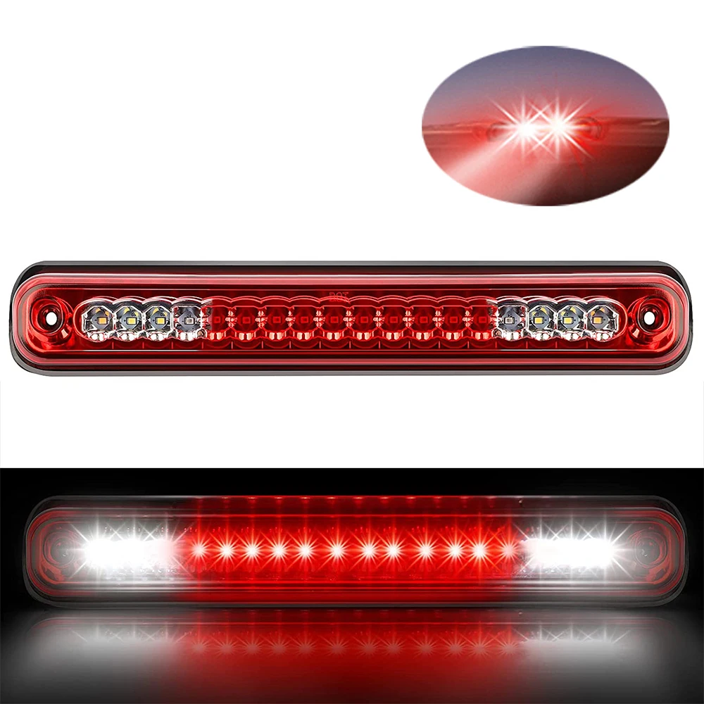 1szt Samochodowe trzecie światło hamowania LED Czerwone/białe światło stopu Wodoodporne dla Chevy C1500 C2500 Tahoe/GMC C1500 C2500 Yukon
