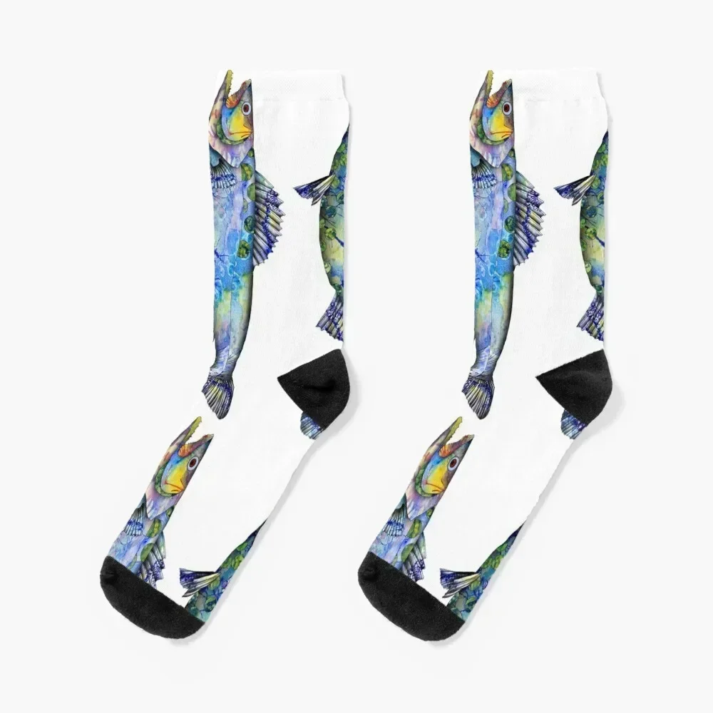 Wild Walleye Socks Stockings hip hop Toe sports Men's Woman Socks Men's