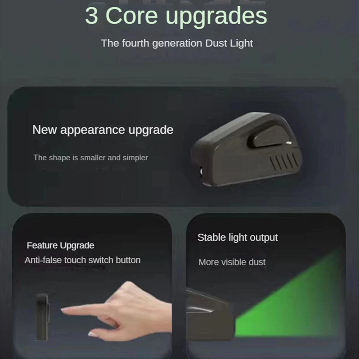 2 pçs aspirador de pó luzes com bateria pet cabelo gatos cão pele poeira display lâmpada led universal peças vácuo