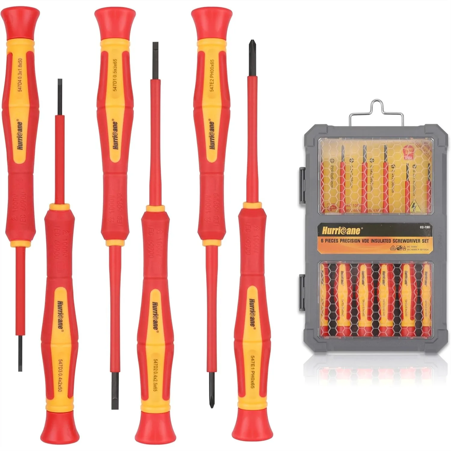 

6 Piece Precision Insulated Screwdriver Set S2 Steel Mini Electrician Screwdrivers With SL1.8 2.0 2.5 3.0mm And PH00 PH0 For DIY And Professional Electrical Repair