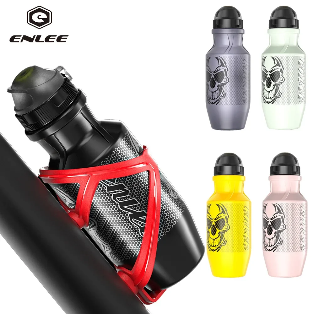 ENLEE bicycle cycling sports fitness water cup, extruded food-grade PP plastic kettle bottle, bicycle kettle with dust cover