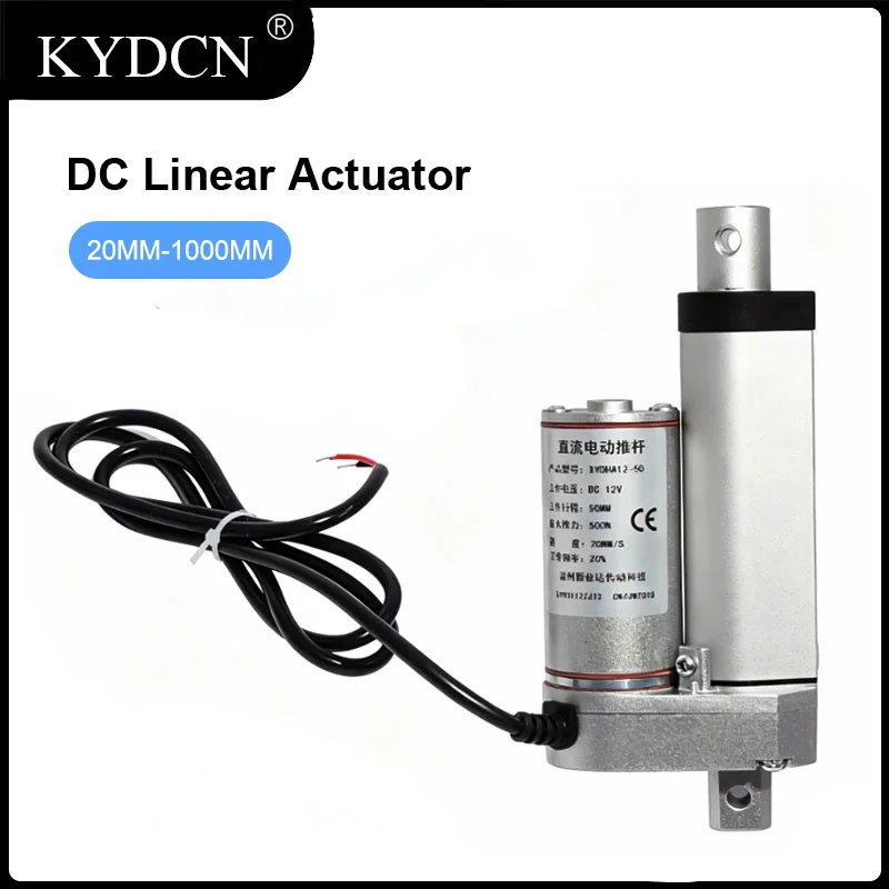 Linear Actuator Electric Push Rod DC12V 24V Linear Motor Telescopic Rod 5mm/s 10mm/s 20mm/s 6mm/s for Window Opener CNC Parts