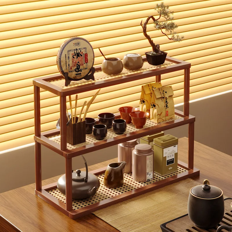 

Desktop multi-layer shelves, mug storage racks, tea sets, tea ornaments, display racks, home living room storage racks