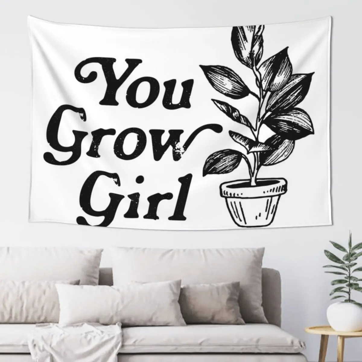 You Grow Girl Tapestry Things To The Room House Decor Luxury Living Room Decoration Tapestry