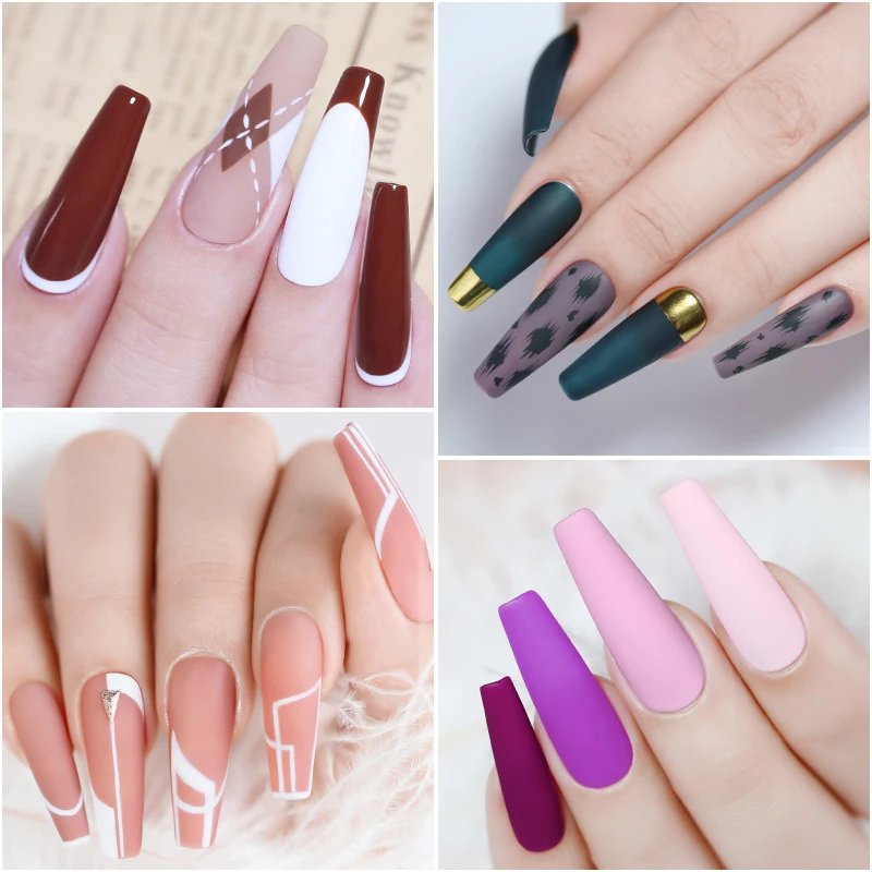 Arte Clavo-Juego de esmaltes de uñas en Gel, 20 piezas, barnices híbridos, lámpara UV LED, Kits de Gel, capa superior Base para uñas, juego de esmaltes de Gel para manicura