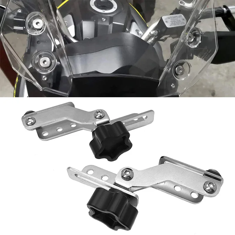 For Suzuki V-strom DL1000 2017 2018 2019 Windshield Support Holder CNC Windscreen Strengthen Bracket Adjusters adjustable Kits
