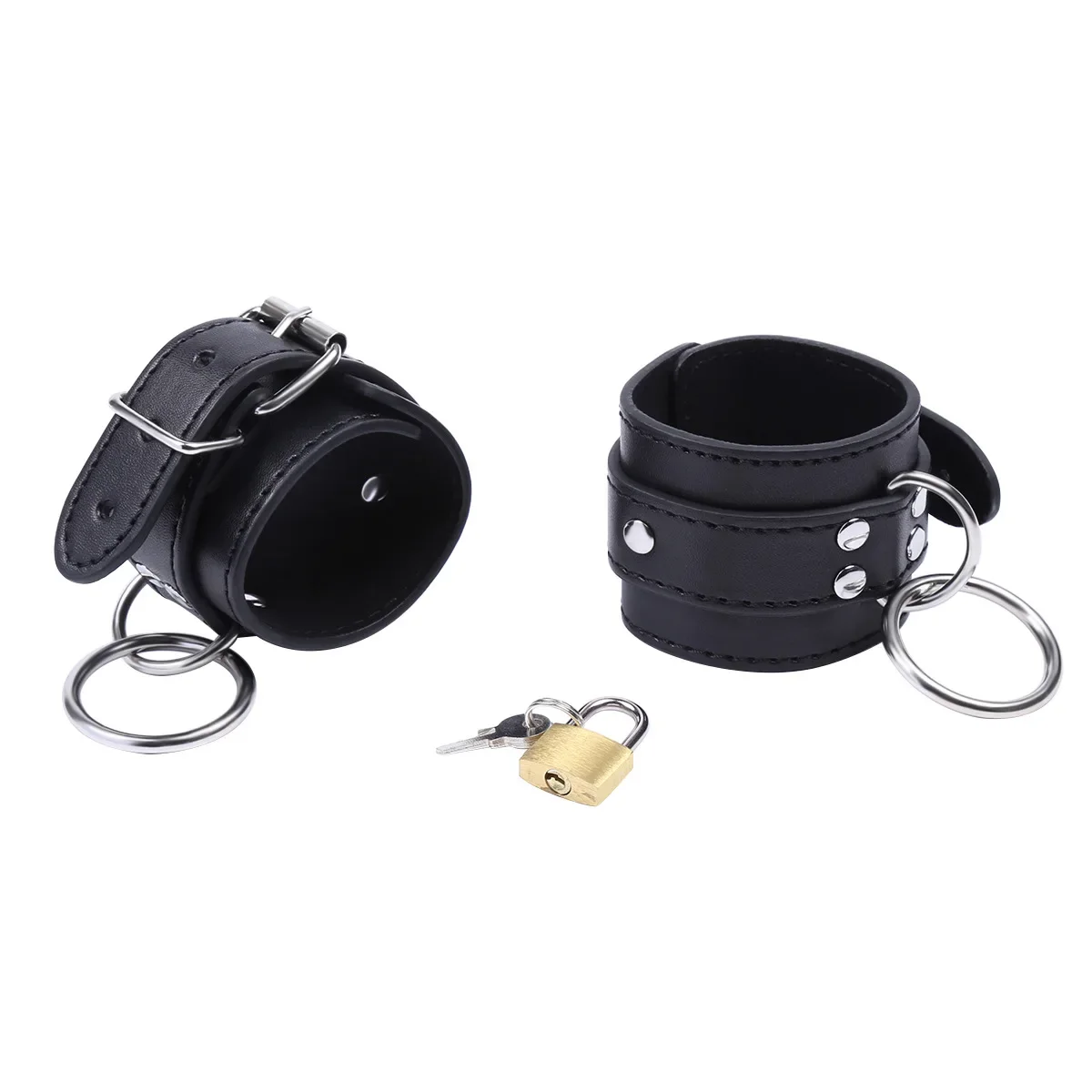 Handcuff Footcuff Couples PU Leather Wrist Ankle Cuff for Adult Games Roleplay Fetish Bondage Restraints Sex Products