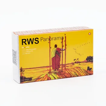 RWS 파노라마 타로 카드 A 78 덱 보드 게임 세트, 광각 렌즈로 새로운 관점 탐색, 6x10.3cm