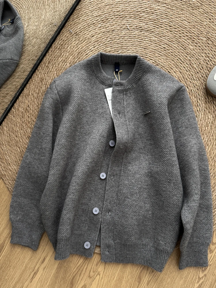 

Свободный вязаный мужской свитшот Jaet oulder Ширина Regular Fit Повседневная одежда на весну и осень Классический цвет