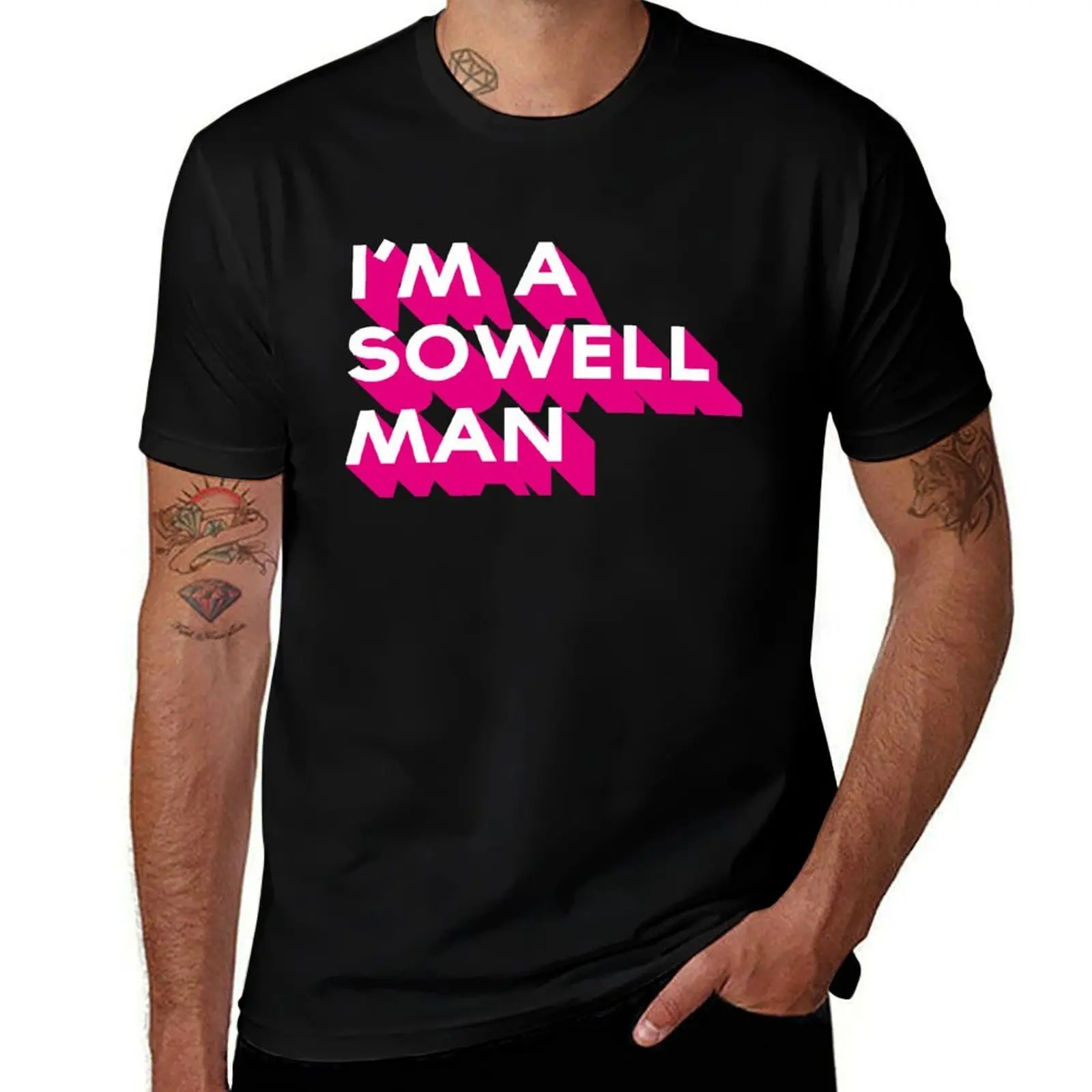 I'm A Sowell Man T-Shirt Large Size Loose Casual Tee T-Shirt