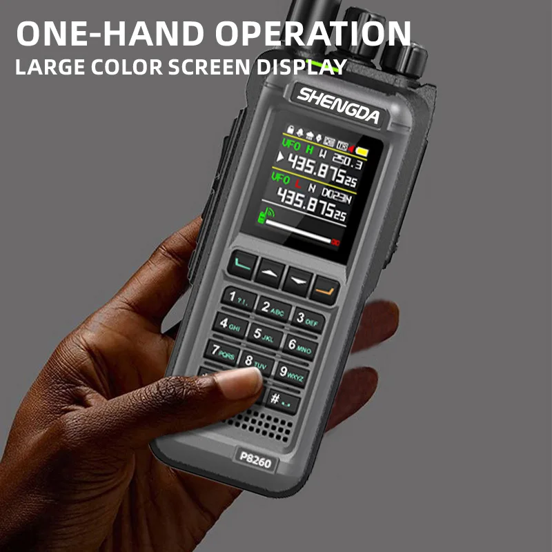 SD-8260 20w Walkie-Talkie Radio portatile multi-banda Radio FM VOX CTCSS/DCS Scansione Monitoraggio Chiamata crittografata Tipo-C Ricarica