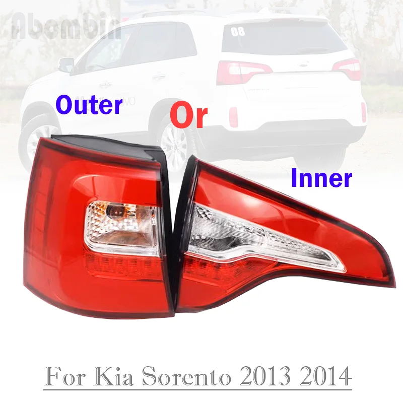 

Auto Rear Bumper Light Outer Tail Lamp Cover Brake Lamp Brake Back Light Housing For Kia Sorento 2013 2014