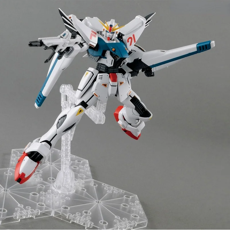 بانداي Gundam أطقم منمذجة MG أنيمي الشكل 1/100 Gundam F91 Ver 2.0 عمل أرقام حقيقية روبوت محمول Gunpla لعب للأطفال