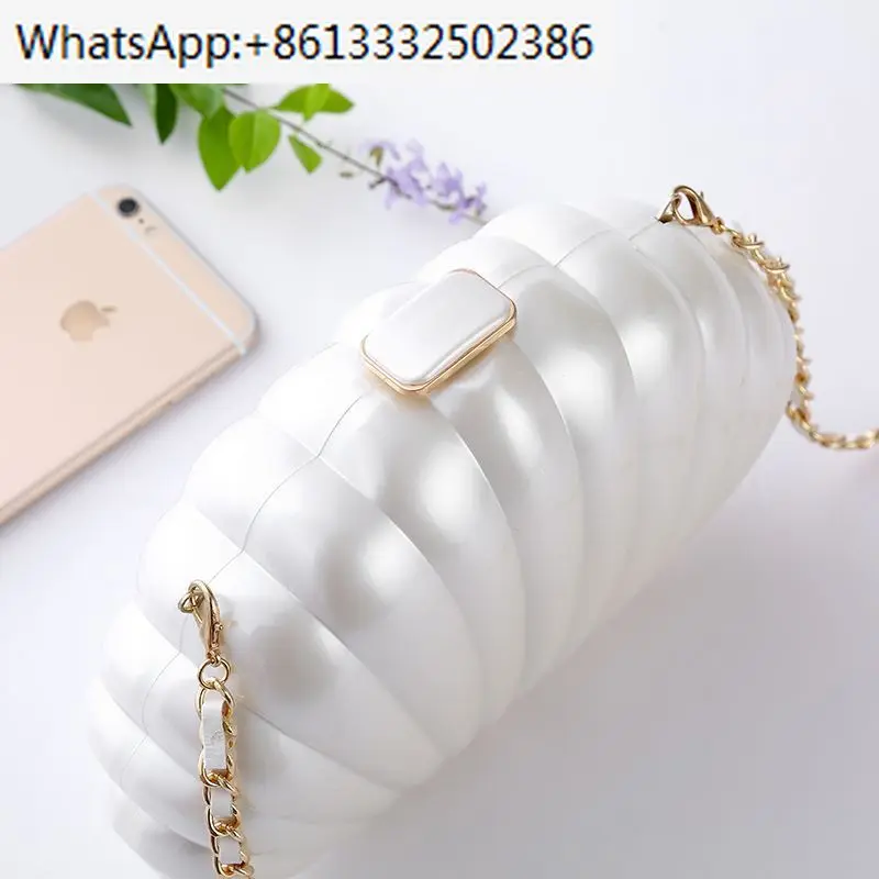 Popular large shell shoulder   banquet women's , shell-shaped , evening bag, acrylic clutch