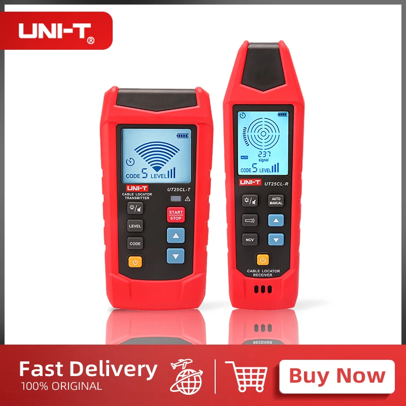 UNI-T Handheld Cable Detector UT25CL Identify Specific Cables Eight Encoding Signals NCV Non-contact Electrical Testing