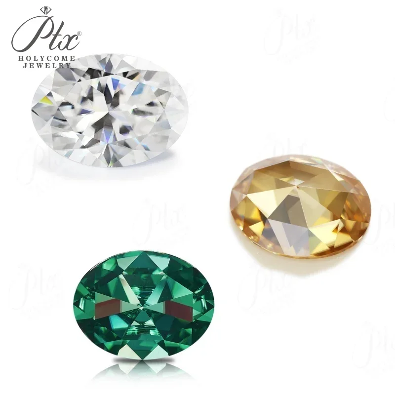 

Муассанит овальные разноцветные драгоценные камни с плоским дном розы для изготовления ювелирных изделий кольца ожерелья браслеты подвески принадлежности для рукоделия