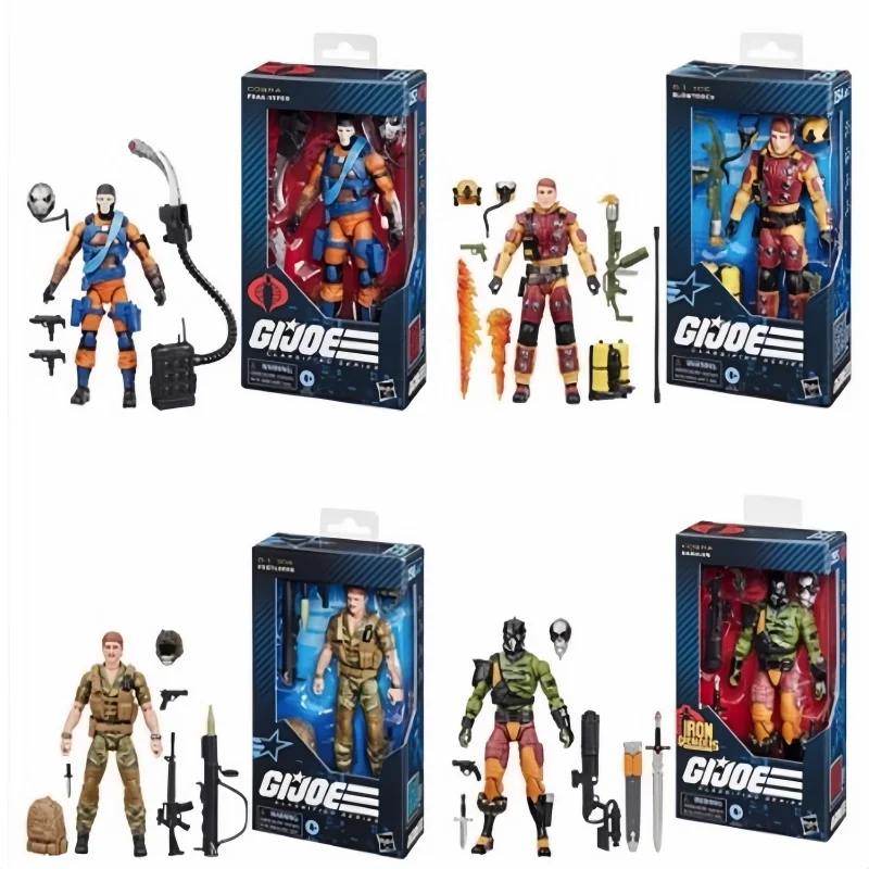 Venta caliente Original Hasbro Fuerzas Especiales Serie Anime Figura G.I. Figura de acción Darklon de la serie Joe, juguete para niño y niña, regalos para niños