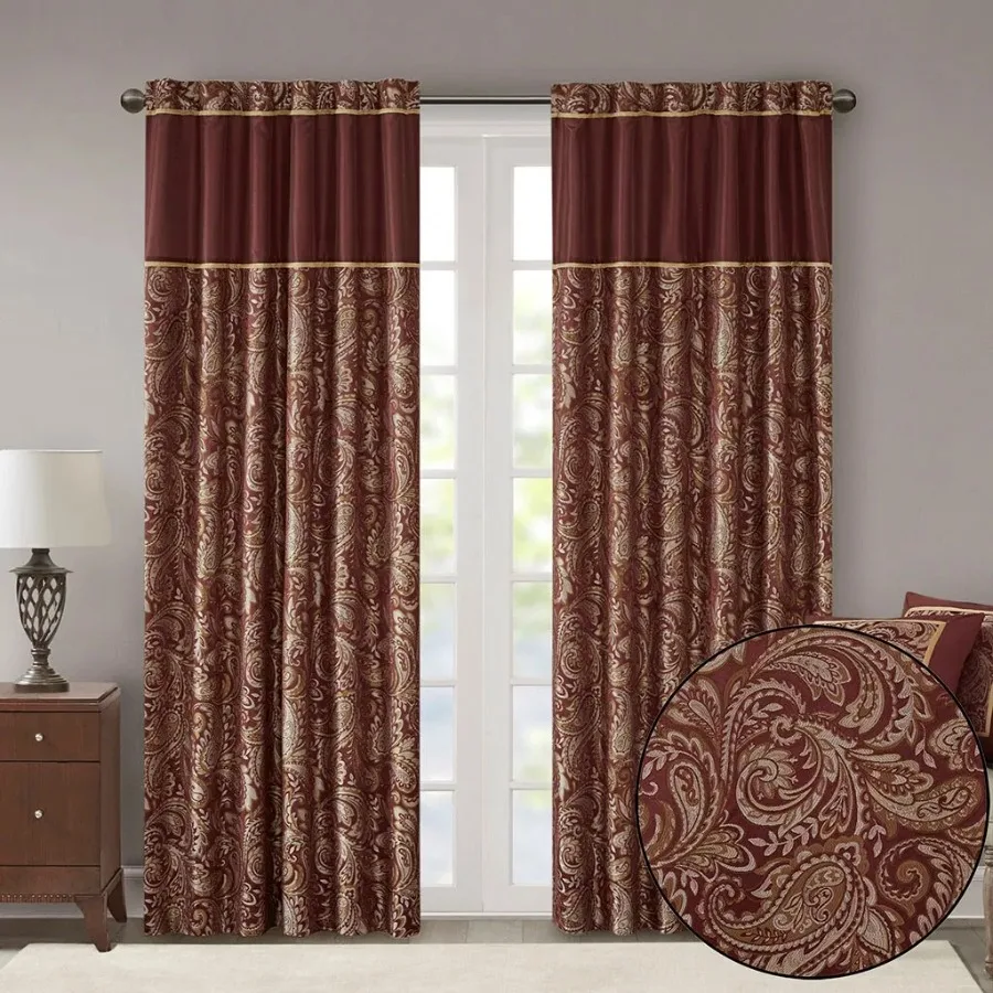 

Jacquard Curtain Panel Pair 2 Pcs Window Panels