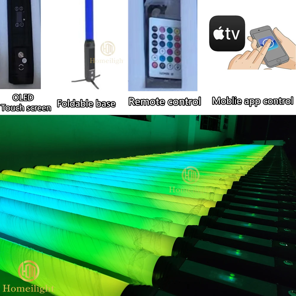 

Беспроводное соединение, смешанный цвет, бар с дистанционным управлением, светильник для диско-ночного клуба, светодиодный пиксельный светильник на 360°