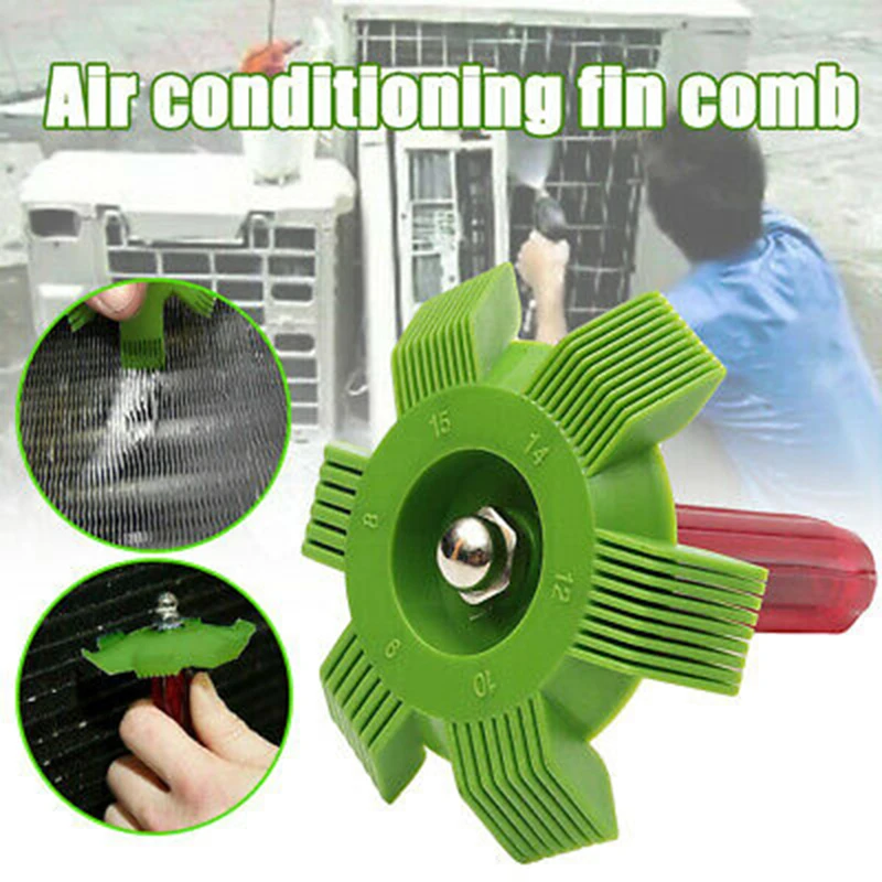 Air conditioning Fin Repair Refrigeration Tool Cooler Fin Comb Comb Green Compact Cooler Handheld Humidifier Repair