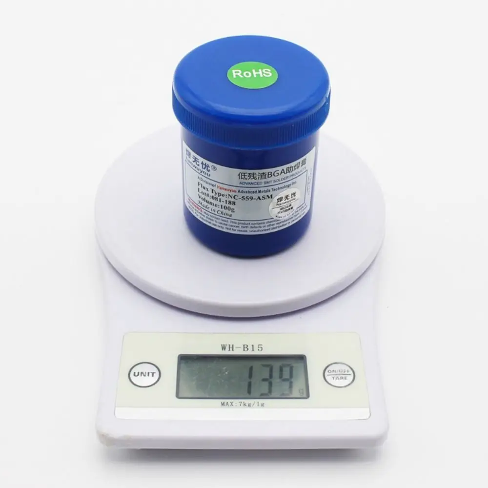 

Soldering Accessories NC-559-ASM 100g Solder Flux Paste No-clean Lead-Free Welding Oil Flux Soldering Paste BGA PCB Reballing
