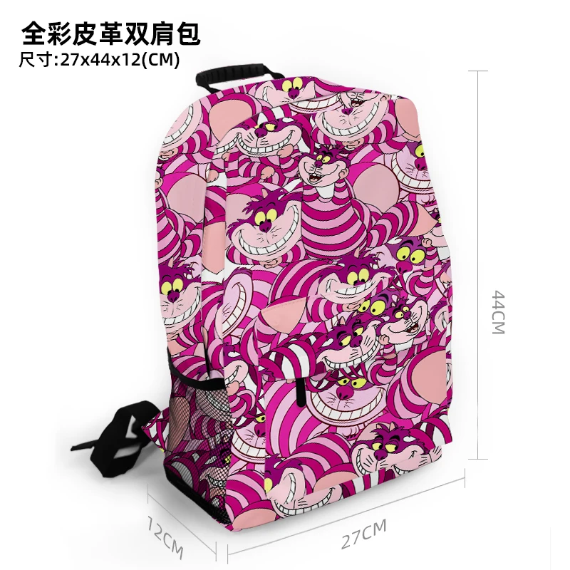 Disney Cheshire cat P6631 Anime Customized Backpack Rucksacks Cartoon Bag Travel Knapsack Gift