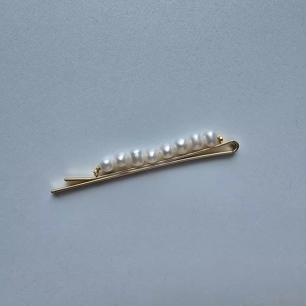 SLBRIDAL Trendige Funkelnde Blumen-Süßwasserperlen Mädchen Haarspangen Barrettes Damen CZ Bobby Pins Haarklammern Haaraccessoires – Detail 9