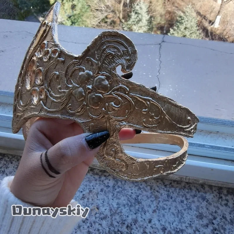 

Amanda Cos%Anime Game Devil 4 Cryy Cosplay Kyrie 3D Polylactic Acid Crown Prop 코스프레 Golden Headpiece Vintage Headwear Halloween