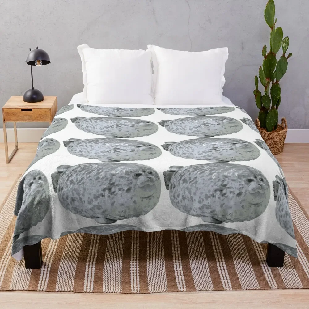 

Cute little Chonky Seal Throw Blanket Sofa Quilt Loose Blankets