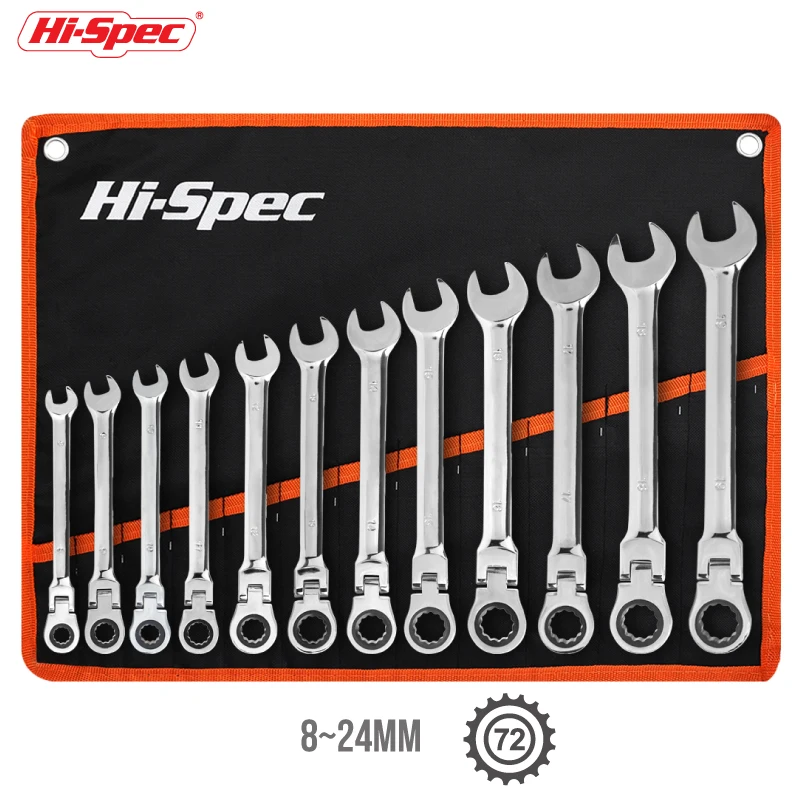 AliExpress Hi-Spec Adjustable Torque Ratchet Spanner Set 8-19Mm Universal Wrench For Bicycle And Motorcycle Repairs Mechanical Tools Kit