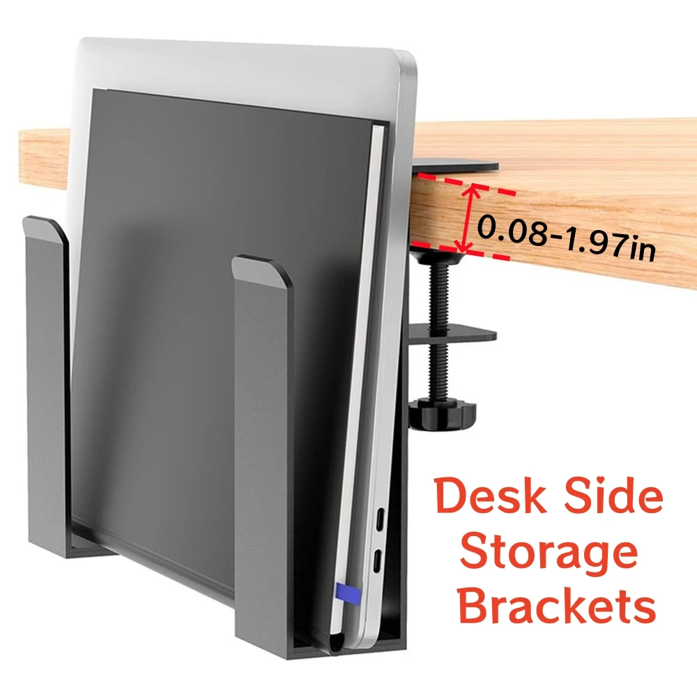 

1pair Side Table Laptop Storage Stand Laptop Rack Charging Stand Tray Organizer Bracket Desktop for Ipad Table Stand Office Home