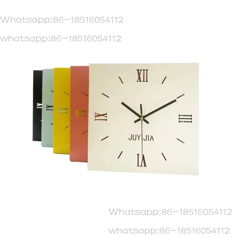 

Скандинавские настенные часы, угловые двусторонние настенные часы, квадратные часы для гостиной, римские часы в минималистском дизайне, современные стильные часы