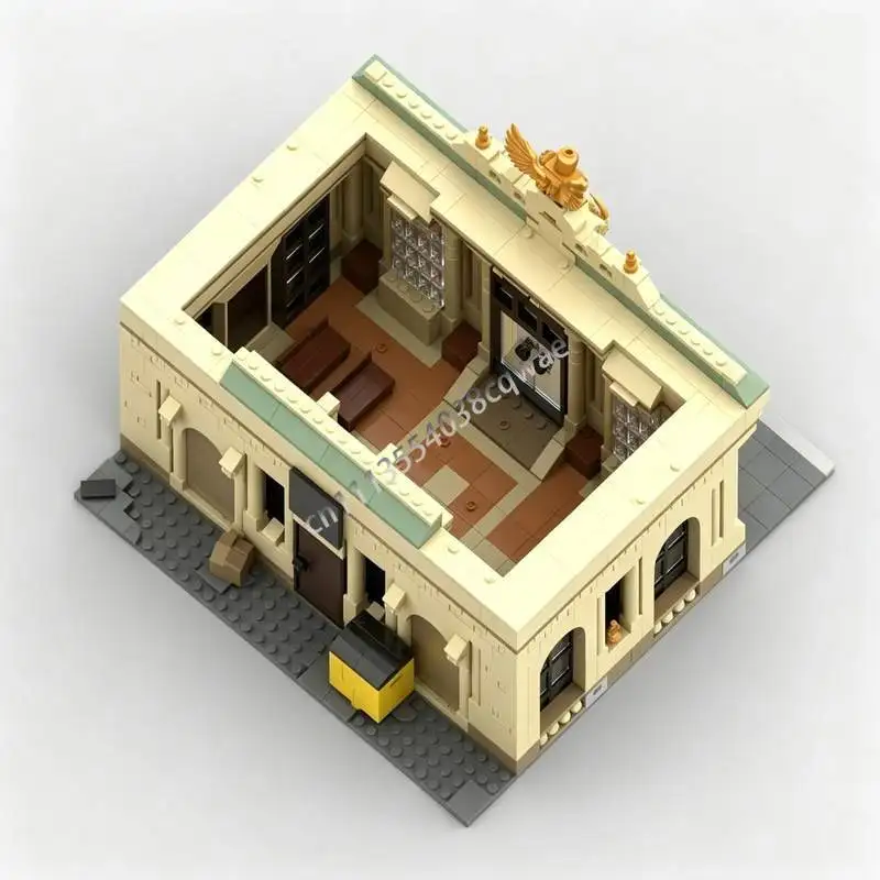 1300PCS Grand Central Terminal MOC Model Custom Puzzle Architecture DIY Assembly Creative Building Blocks Toy Collection Gifts view 3