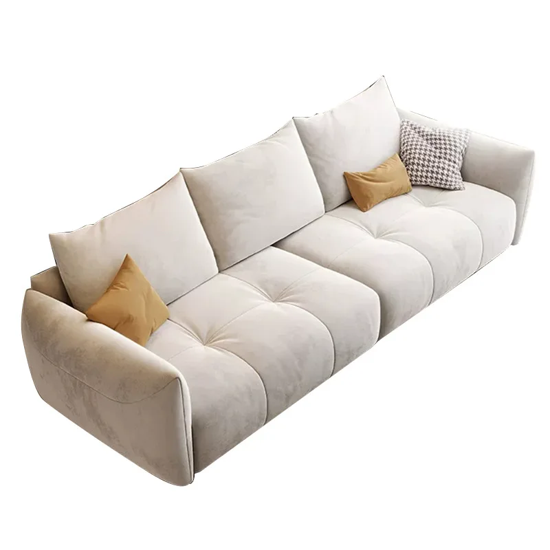 

Tofu block fabric sofa