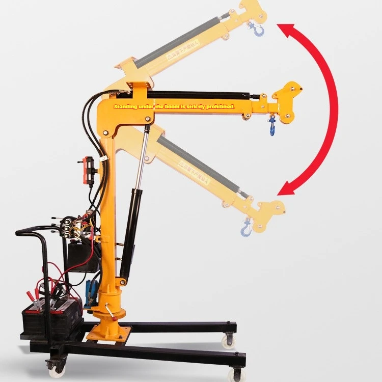 12V 24V DC Electric Winch Pickup Truck Crane Small Crane for Pickup Truck Manufacturer Professional Vehicle Cargo Lifting