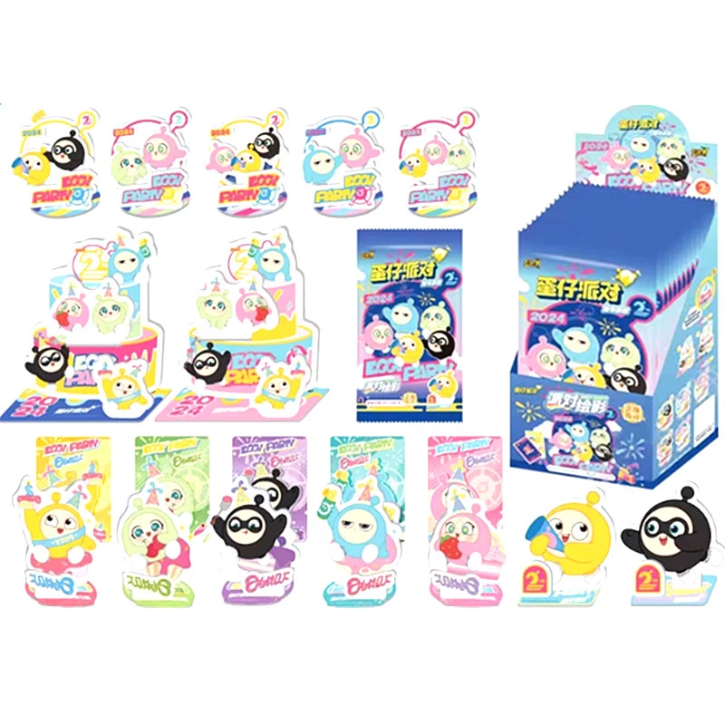 

KAYOU Egg Party Figurine Party Painting & Shadow Anniversary Edition Official Cards Acrylic Ornaments Peripheral Cards Gift Toy