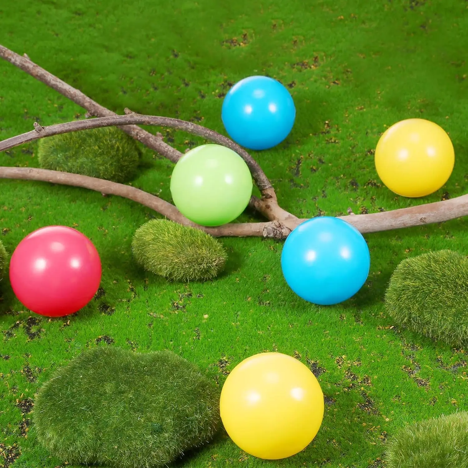 Boules de remplacement en plastique multicolores, 6 pièces, petites boules de jouet Popper pour Bulldozer, 1.75 pouces, souples, anti-écrasement, remplies d'air, Ocean Pi