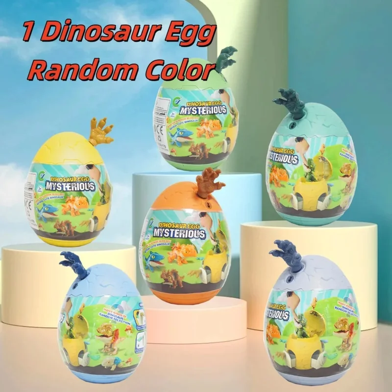 ไข่ไดโนเสาร์ของเล่นแบบกล่องสุ่ม 1 ชิ้น รุ่นใหม่ พวงกุญแจ ของเล่นเสริมพัฒนาการเด็ก ฝึกทักษะการใช้มือ ของขวัญสำหรับเด็กอายุ 3-6 ปี