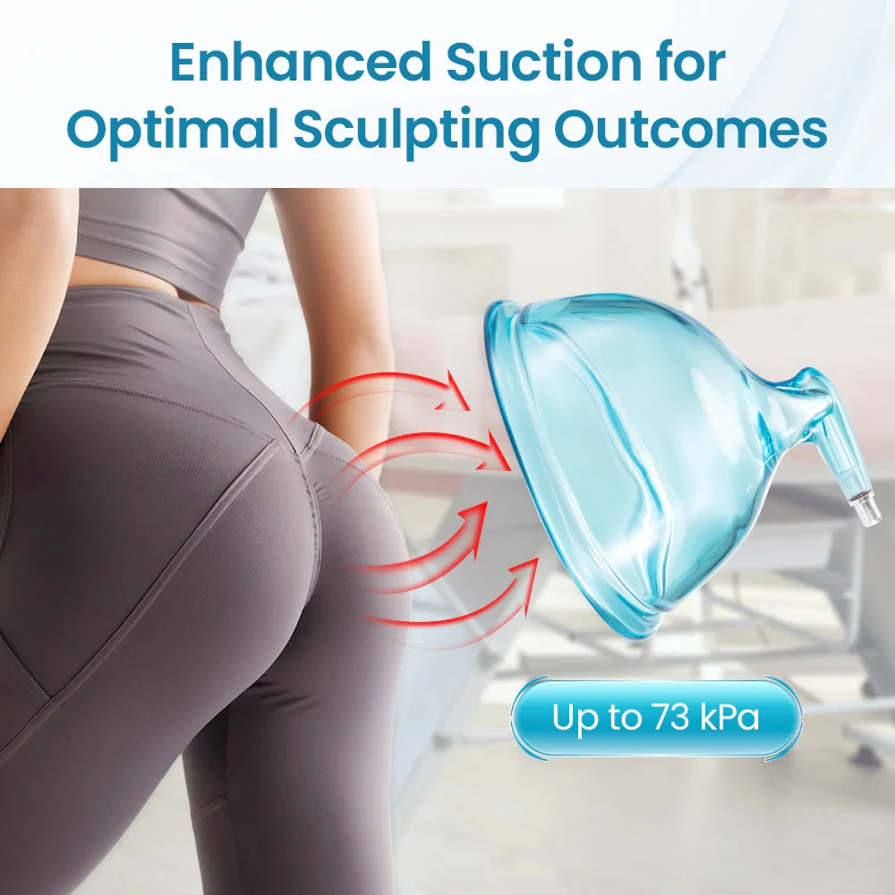 2PCS Breast Cups 21cm/8.3in. in Diameter Vacuum Therapy Replaceable Blue Butt Lifting Breast Butt Therapy Accessaries Cup