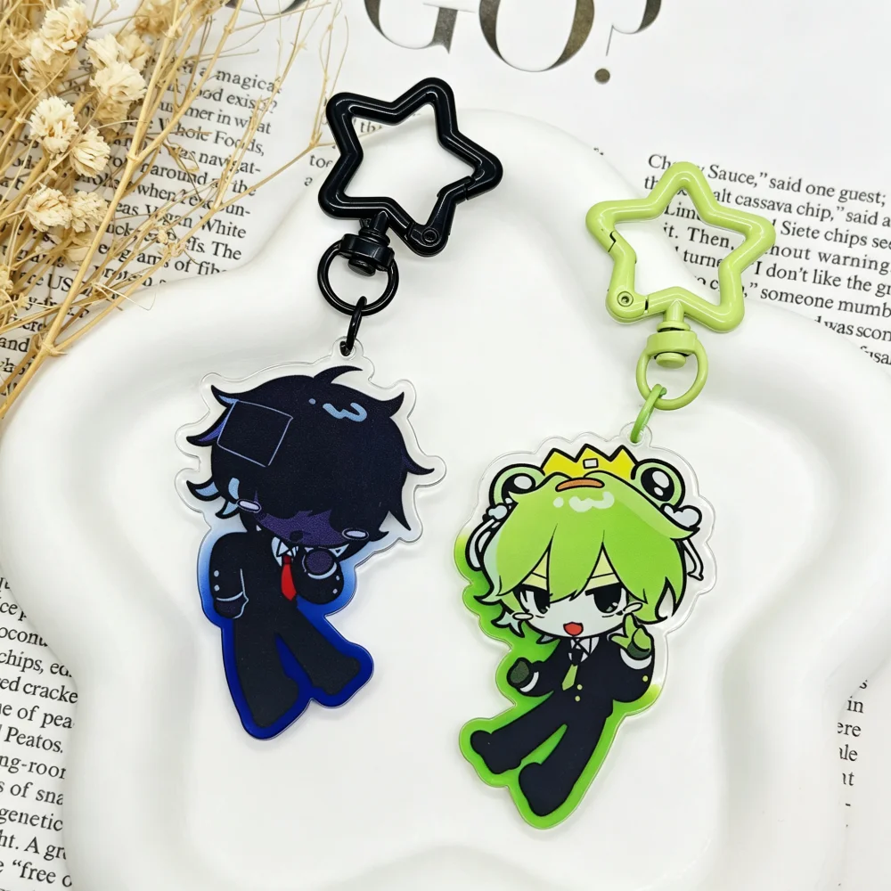Game Froggy Grox Cosplay Schlüsselanhänger Acryl Cartoon-Figur Anhänger Schlüsselkette Taschendekoration Schlüsselring Unisex Schmuck Accessoire Requisit – Detail 6