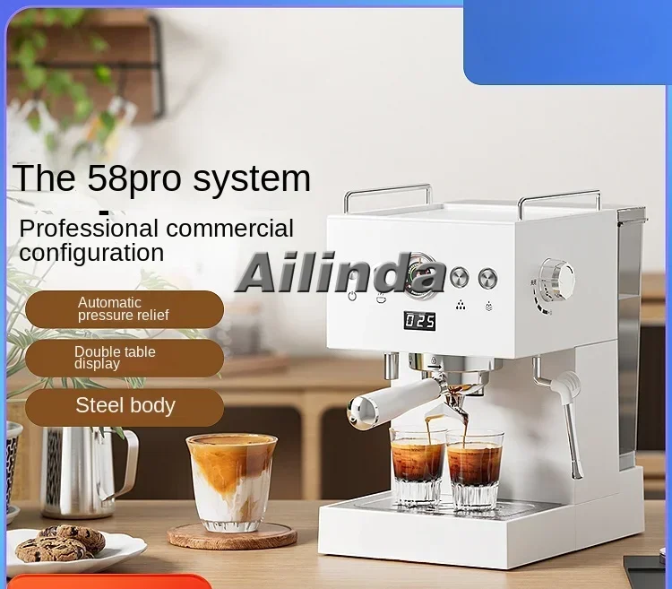 Italian Coffee Machine Full & Semi Automatic Small Household Professional Commercial Frothed Milk Integrated