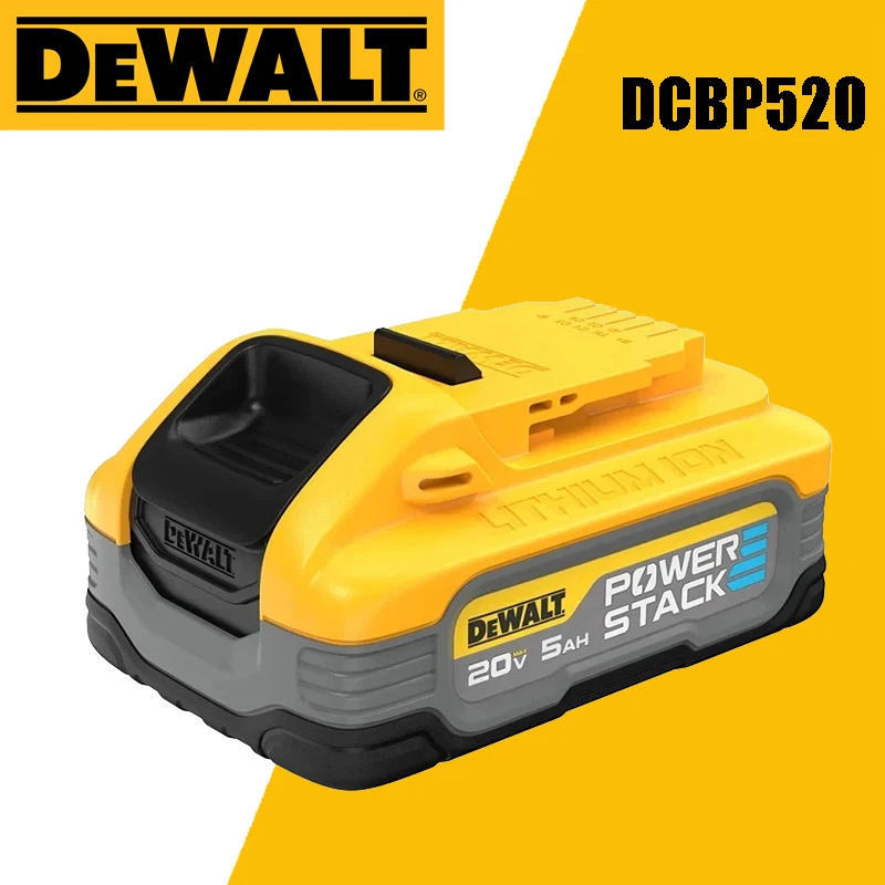 DEWALT DCBP520 20V MAX* XR POWERSTACK™ 5AH BATTERY Stable Output High Lifespan Battery