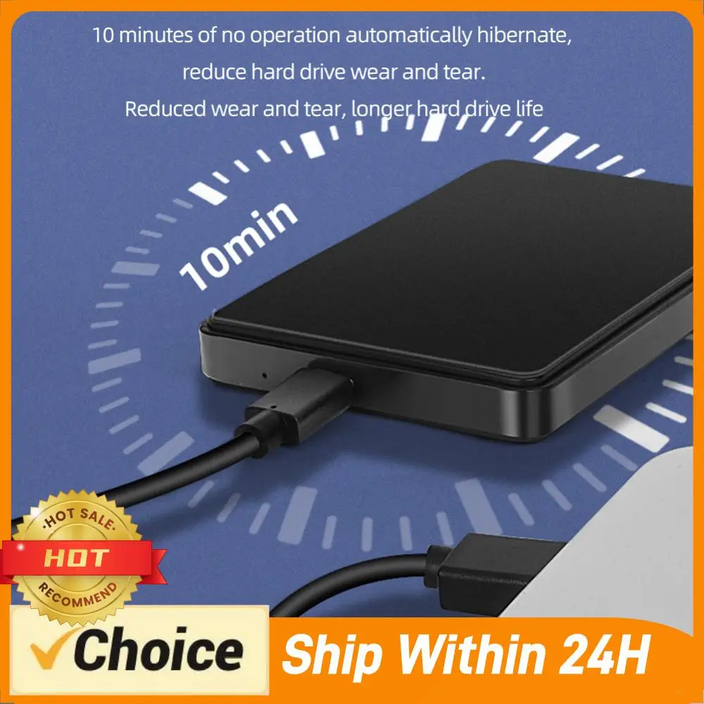 

Корпус для жесткого диска Type-C USB3.1 SATA, скорость передачи данных 6 Гбит/с, портативный жесткий диск 6 ТБ, Plug and Play для систем Windows/OS/Linux