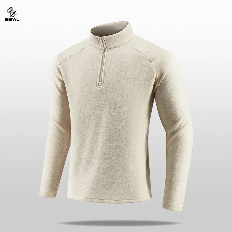 

SBWL 2025 High-quality outdoor sports Inner lining autumn/winter warm long-sleeved stand-up collar Tops running fitness jackets