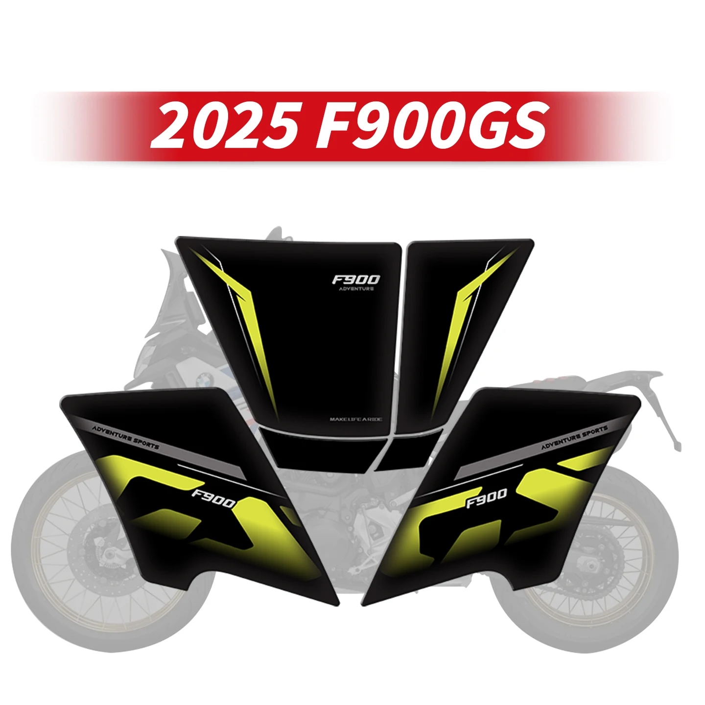

Для BMW F900GS 2025 защитные наклейки на топливный бак, комплекты аксессуаров для мотоциклов, украшение для газовой топливной баки, ремонт наклеек
