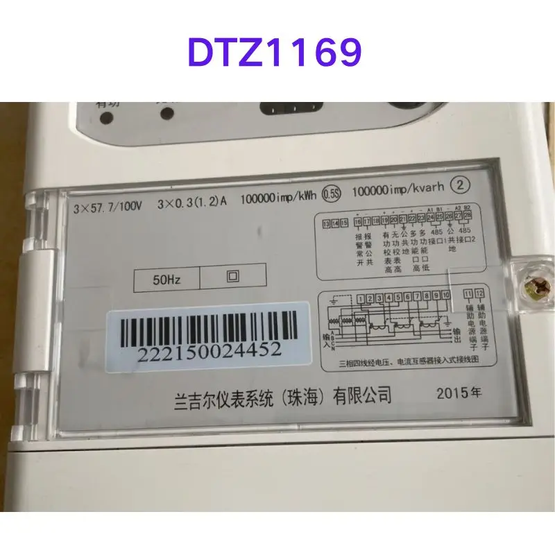 Second hand test OK  DTZ1169 Three phase four wire active energy meter