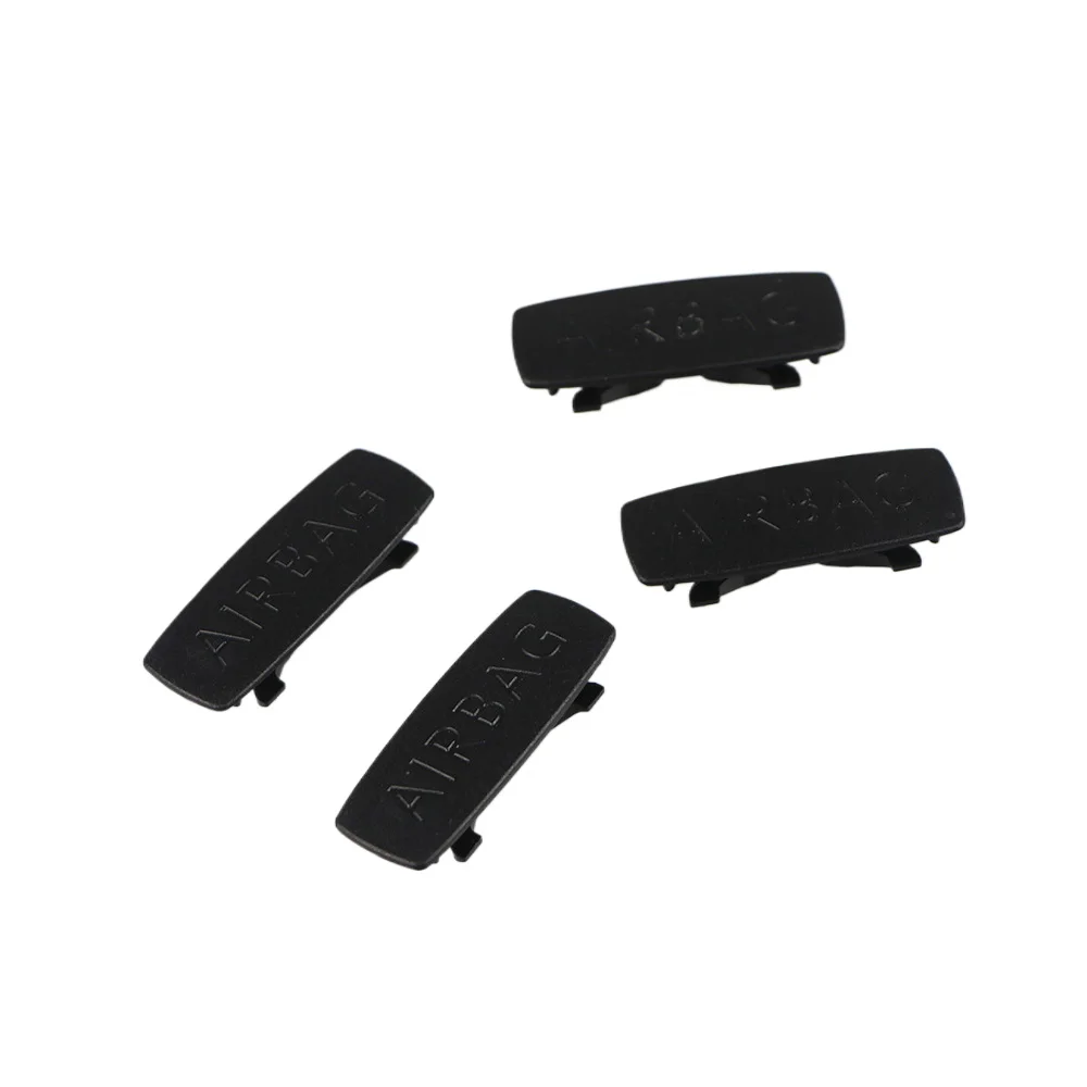 4Pcs AIRBAG Airbag A B C Pillar Insert Trim Cover Badge For CC Golf Jetta Passat Polo Touran 5G0853437 1K0853437 3C0853437