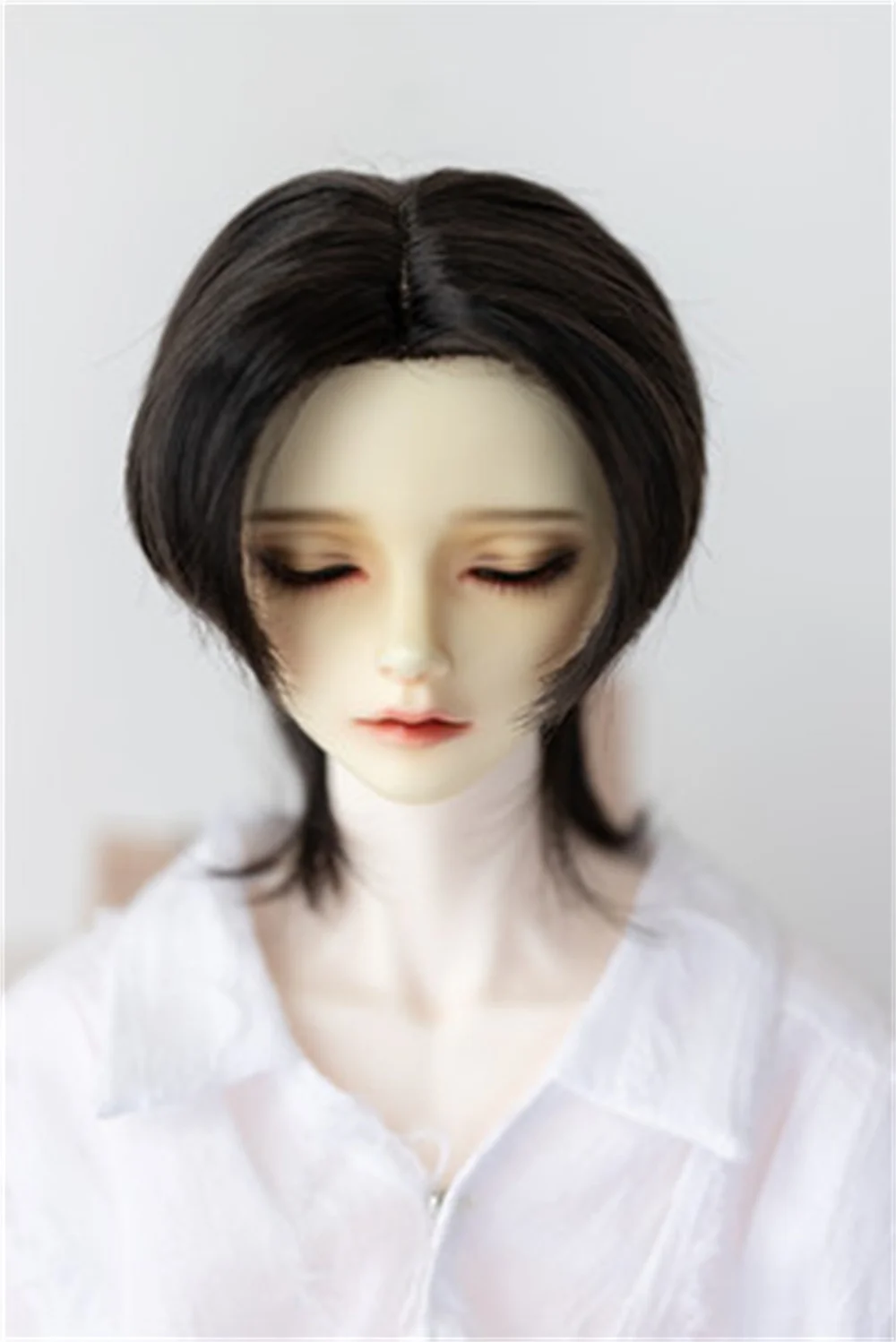 BJD Puppe Perücke 1/3 1/4 Hübsche weiche Milchseide Jungen Mädchen Spielzeug Goldene Geschenke Kurzes Haar Wolfsschwanz Tägliches Puppenzubehör (keine Puppen)