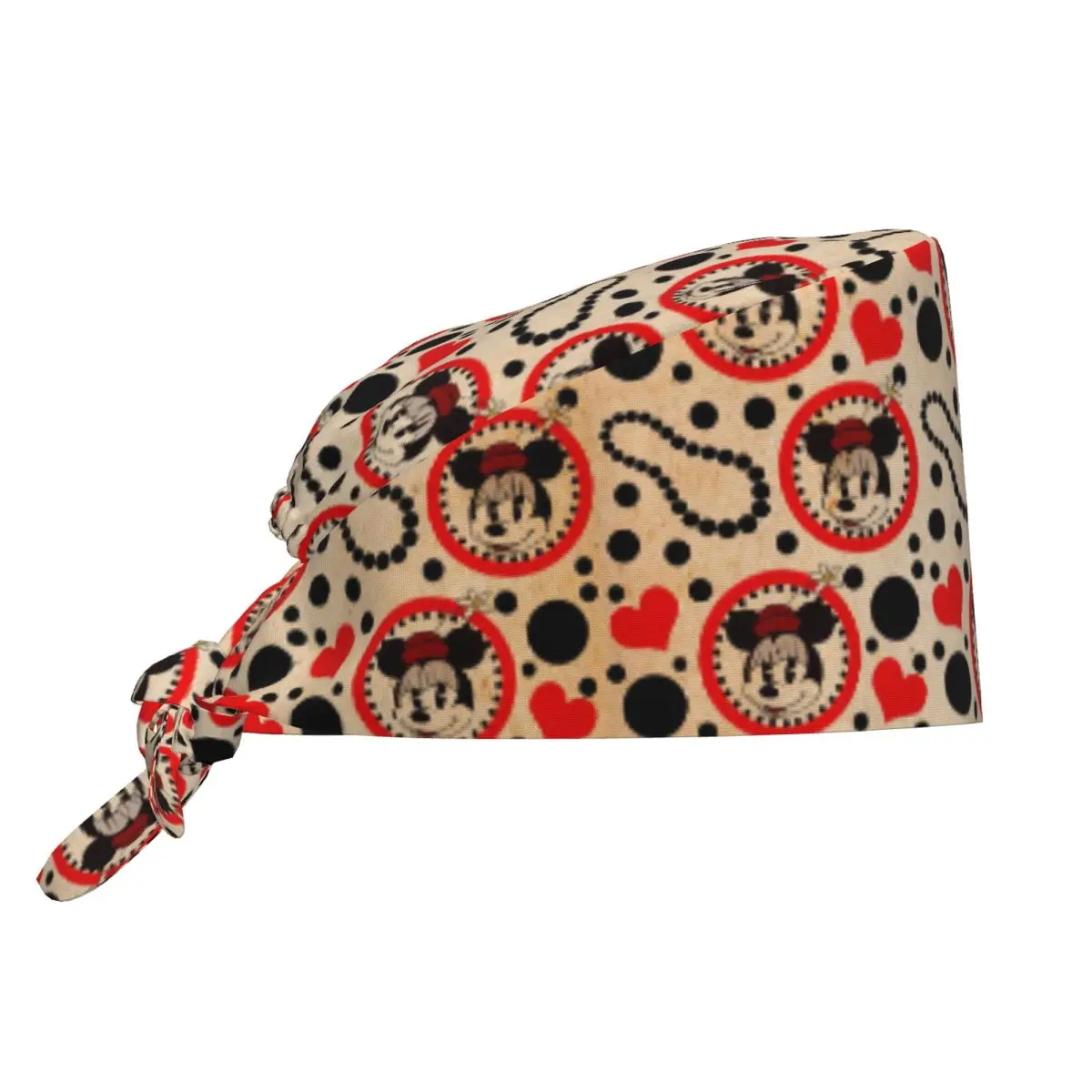 

Mickey Mouse Scrubs Cap Retro Nurse Care Surgicals Cap Unisex Nurse Dentist Spa Work Caps Hat