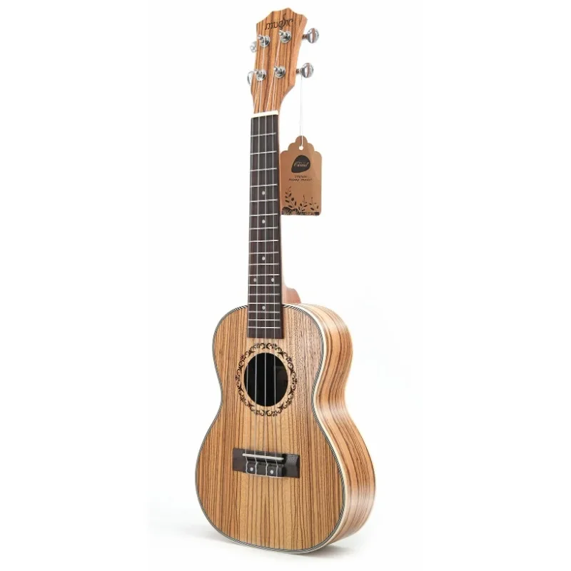 2025-new Acoustic Ukulele 23 Inch Concert Zebra Wood Hawaiian 4 Strings Small Guitar Ukelele Music Instrument